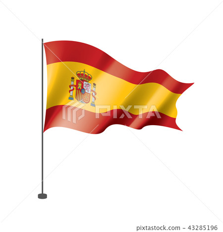 spain flag, vector illustration on a white background 43285196