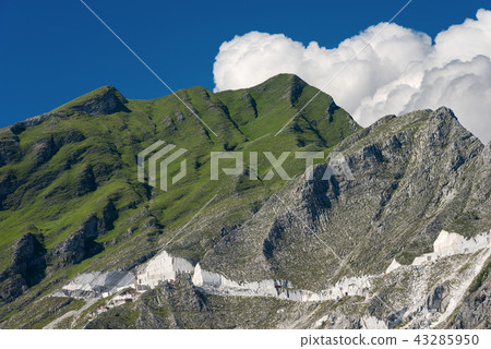 Marble Quarries of Carrara in the Apuan Alps Italy Marble Quarries of Carrara in the Apuan Alps Italy 43285950