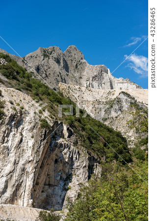 Marble Quarries of Carrara in the Apuan Alps Italy 43286465
