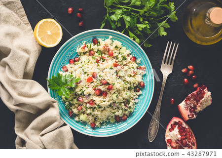 Middle Eastern Salad Tabbouleh With CousCous 43287971