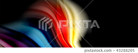 Rainbow fluid abstract shapes, liquid colors design, colorful marble or plastic wavy texture Rainbow fluid abstract shapes, liquid colors design, colorful marble or plastic wavy texture 43288205