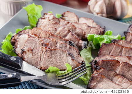 Char Siu Pork - Chinese roasted pork shoulder Char Siu Pork - Chinese roasted pork shoulder 43288556