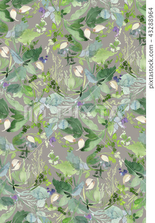 Seamless watercolor pattern for kitchen 43288964