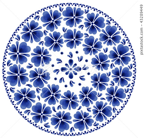 Scandinavian style flower print Scandinavian style flower print 43289449