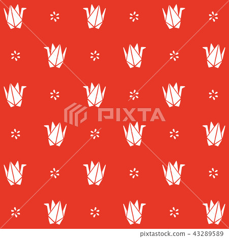 Japanese pattern (orizuru) - Stock Illustration [43289589] - PIXTA