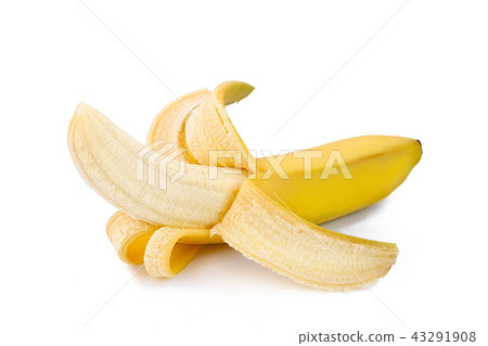 Bananas isolated on white. Bunch of bananas isolated on white background. Yellow bananas Bananas isolated on white. Bunch of bananas isolated on white background. Yellow bananas 43291908