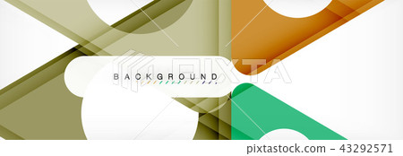 Abstract geometric background. Modern overlapping triangles. Unusual color shapes for your message 43292571