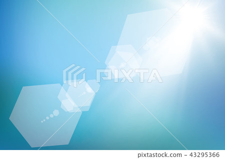 Abstract bright shining sun with lens flare. 43295366