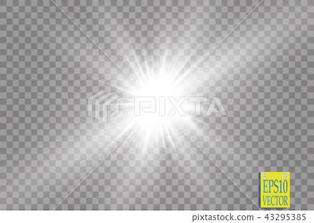 Glow light effect. Starburst with sparkles. Glow light effect. Starburst with sparkles. 43295385