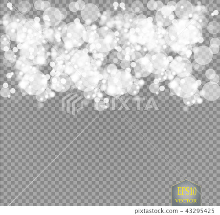 Abstract white bokeh effect explosion with sparks. 43295425