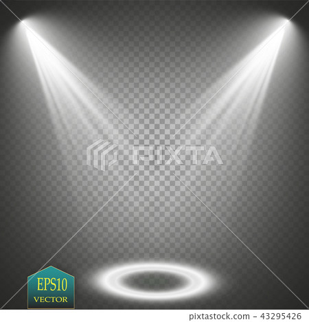 Vector Spotlights. Scene. Light Effects 43295426
