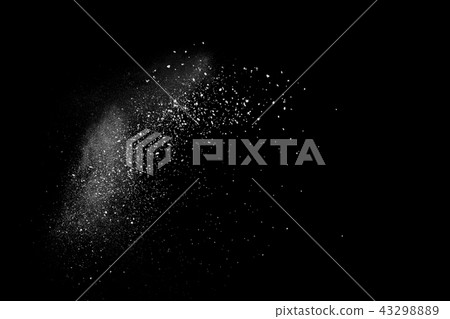 white powder explosion on black background. white powder explosion on black background. 43298889