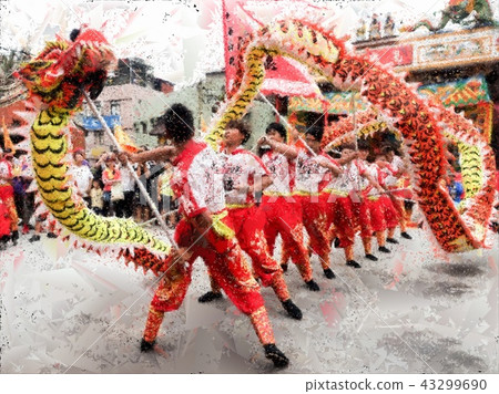 Taiwanese temple festival 43299690