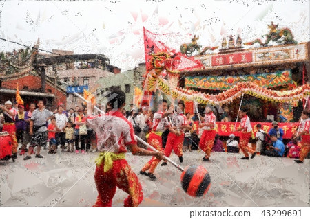 Taiwanese temple festival Taiwanese temple festival 43299691