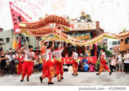 Taiwanese temple festival Taiwanese temple festival 43299698