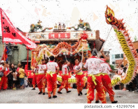 Taiwanese temple festival Taiwanese temple festival 43299704