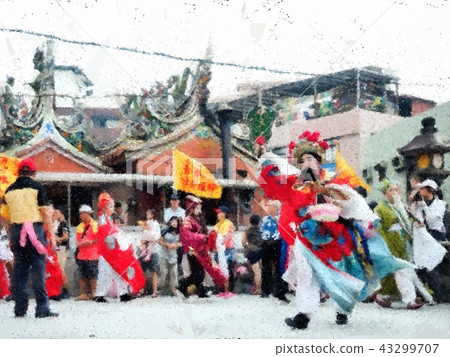 Taiwanese temple festival 43299707