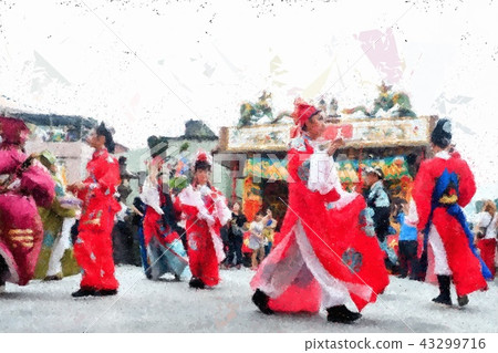 Taiwanese temple festival Taiwanese temple festival 43299716