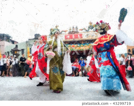 Taiwanese temple festival 43299719