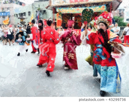 Taiwanese temple festival 43299736