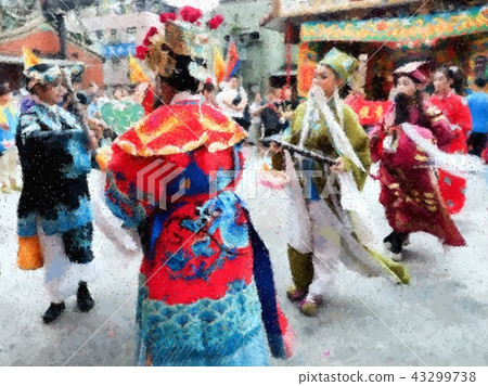 Taiwanese temple festival Taiwanese temple festival 43299738