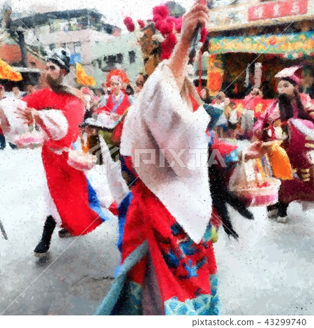 Taiwanese temple festival Taiwanese temple festival 43299740