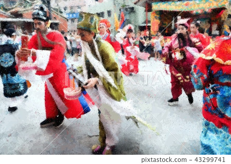 Taiwanese temple festival 43299741