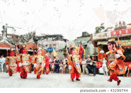 Taiwanese temple festival 43299744