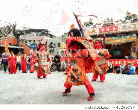 Taiwanese temple festival Taiwanese temple festival 43299757