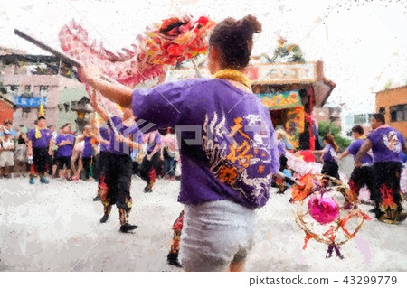Taiwanese temple festival Taiwanese temple festival 43299779