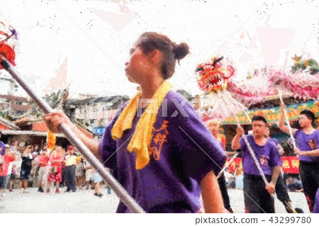 Taiwanese temple festival Taiwanese temple festival 43299780