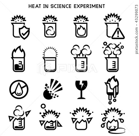 Experiment science with heat-producing chemical.  43299873