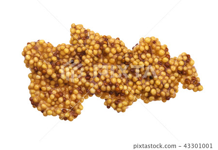 French mustard isolated on white background French mustard isolated on white background 43301001