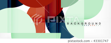 Semi circle abstract background, modern geometric pattern design. Business or technology 43301747