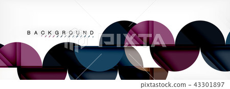 Circle modern geometrical abstract background illustration 43301897