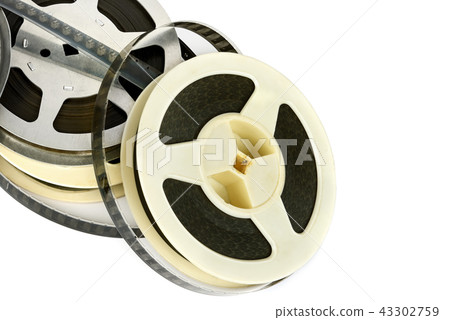 Film strip isolated on white background. 43302759