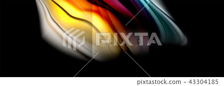 Rainbow fluid abstract shapes, liquid colors design, colorful marble or plastic wavy texture Rainbow fluid abstract shapes, liquid colors design, colorful marble or plastic wavy texture 43304185