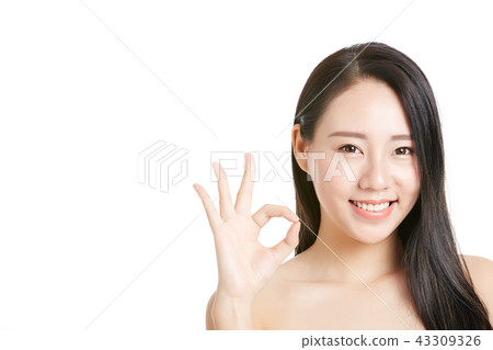 女性肖像系列手標誌 43309326