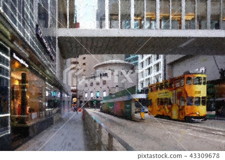 Hong Kong tram Hong Kong tram 43309678