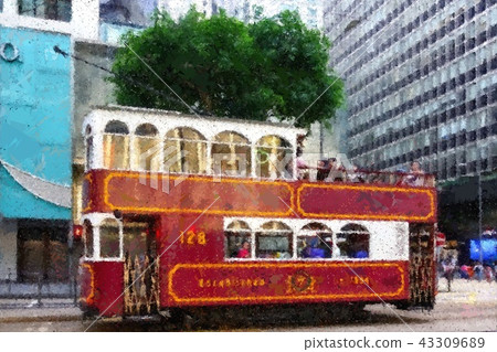 Hong Kong tram Hong Kong tram 43309689