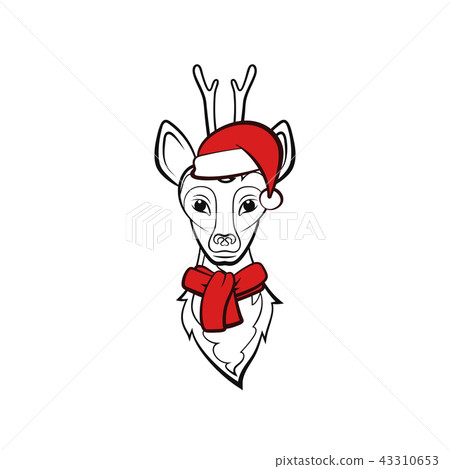 Head of a roe deer. Head of a roe deer. 43310653