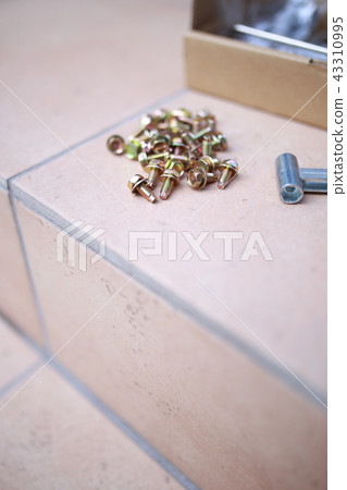 Hexagon screw (wrench spanner work do-it-yourself DIY construction architecture iron metal tool bolt nut) Hexagon screw (wrench spanner work do-it-yourself DIY construction architecture iron metal tool bolt nut) 43310995