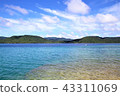 Iriomote Island The color of the sea of the floating port 43311069