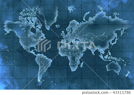 手拉的地圖老地圖紋理 43311786