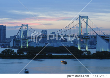 東京灣，台場和彩虹橋 43312908