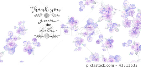 Elegant watercolor rose flower collection 43313532