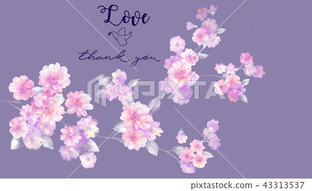 Elegant watercolor rose flower collection 43313537