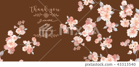 Elegant watercolor rose flower collection 43313540