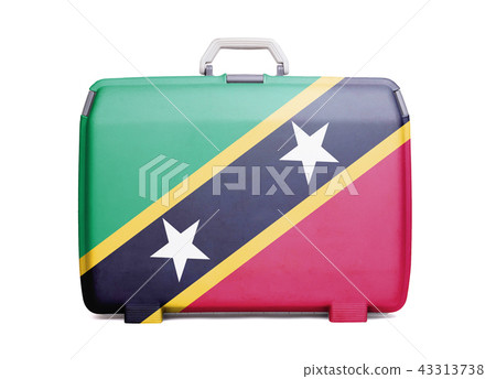 Used plastic suitcase with stains and scratches Used plastic suitcase with stains and scratches 43313738