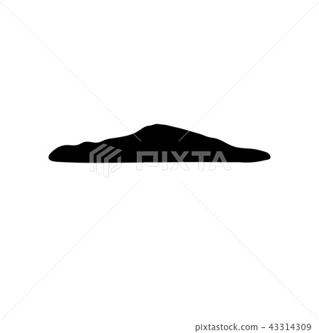 Simple feces icon. Black poop simbol. Fecals sign. 43314309